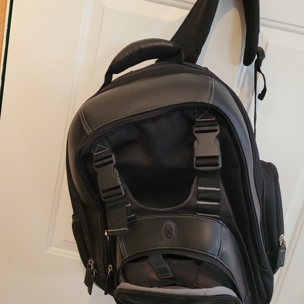 Leather backpack